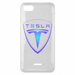 Чехол для Xiaomi Redmi 6A Tesla logo gradient - PrintSalon