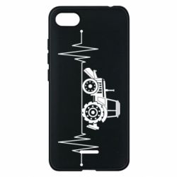 Чехол для Xiaomi Redmi 6A Трактор импульс - PrintSalon