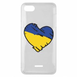Чехол для Xiaomi Redmi 6A Украина сердце с царапинами - PrintSalon
