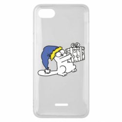 Чехол для Xiaomi Redmi 6A Украинский кот саймона с подарком - PrintSalon