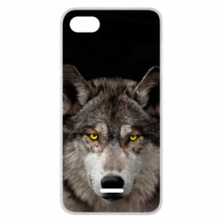 Чохол для Xiaomi Redmi 6A Wolf with yellow eyes - PrintSalon