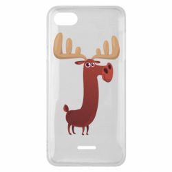 Чехол для Xiaomi Redmi 6A Забавный олень - PrintSalon