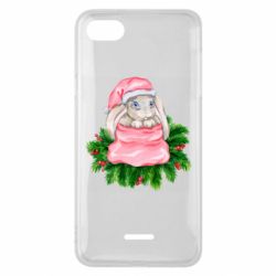 Чехол для Xiaomi Redmi 6A Заяц Новогодний - PrintSalon
