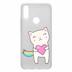 Чехол для Xiaomi Redmi 7 Cute cat with heart - PrintSalon