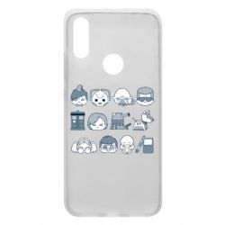 Чехол для Xiaomi Redmi 7 Doctor who icons