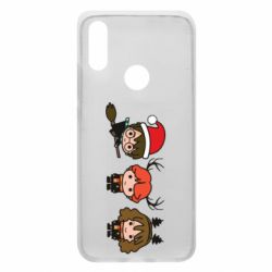 Чохол для Xiaomi Redmi 7 Гаррі Поттер та друзі новорічні - PrintSalon