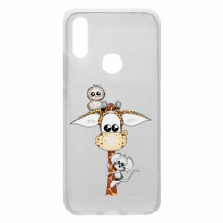 Чехол для Xiaomi Redmi 7 Giraffe Owl and Mouse - PrintSalon