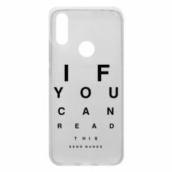 Чехол для Xiaomi Redmi 7 If you can read this send nudes - PrintSalon