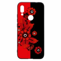 Чохол для Xiaomi Redmi 7 Червоні квіти - PrintSalon