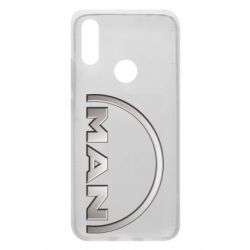 Чехол для Xiaomi Redmi 7 Man metallic logo - PrintSalon