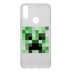 Чехол для Xiaomi Redmi 7 Minecraft minimalist Creeper - PrintSalon