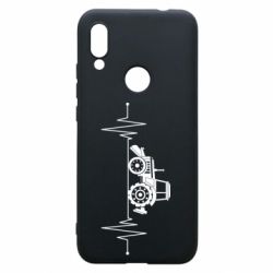 Чехол для Xiaomi Redmi 7 Трактор импульс - PrintSalon