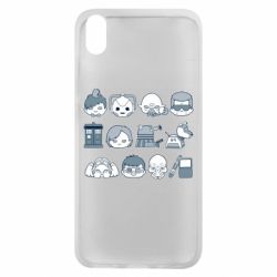 Чехол для Xiaomi Redmi 7A Doctor who icons - PrintSalon
