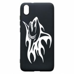 Чехол для Xiaomi Redmi 7A Flaming shark - PrintSalon