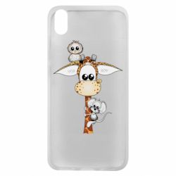 Чехол для Xiaomi Redmi 7A Giraffe Owl and Mouse - PrintSalon