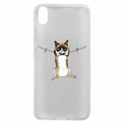 Чехол для Xiaomi Redmi 7A Grumpy Cat On The Rope - PrintSalon