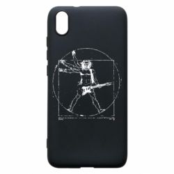 Чехол для Xiaomi Redmi 7A Guitarist Da Vinci - PrintSalon