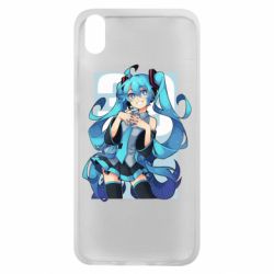 Чехол для Xiaomi Redmi 7A Hatsune Miku art - PrintSalon