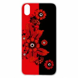Чохол для Xiaomi Redmi 7A Червоні квіти - PrintSalon