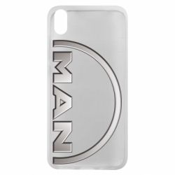 Чехол для Xiaomi Redmi 7A Man metallic logo - PrintSalon
