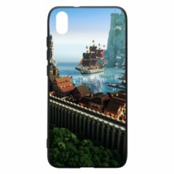 Чехол для Xiaomi Redmi 7A Minecraft beautiful town - PrintSalon