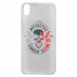 Чехол для Xiaomi Redmi 7A Moto skull - PrintSalon