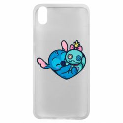 Чехол для Xiaomi Redmi 7A Стич с куклой - PrintSalon