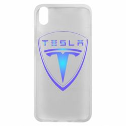 Чехол для Xiaomi Redmi 7A Tesla logo gradient - PrintSalon