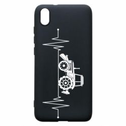 Чехол для Xiaomi Redmi 7A Трактор импульс - PrintSalon