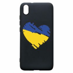 Чехол для Xiaomi Redmi 7A Украина сердце с царапинами - PrintSalon