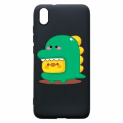 Чехол для Xiaomi Redmi 7A Уточка в костюме динозавра - PrintSalon