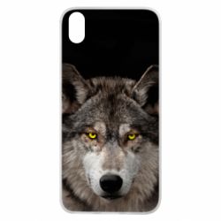 Чохол для Xiaomi Redmi 7A Wolf with yellow eyes - PrintSalon