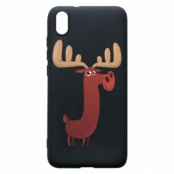 Чехол для Xiaomi Redmi 7A Забавный олень - PrintSalon