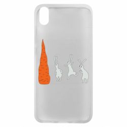 Чехол для Xiaomi Redmi 7A Зайцы возле морковки - PrintSalon