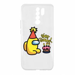 Чохол для Xiaomi Redmi 9 Among Us Happy Birthday - PrintSalon