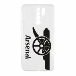 Чехол для Xiaomi Redmi 9 Arsenal simple logo - PrintSalon