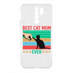 Чехол для Xiaomi Redmi 9 Best cat mom ever - PrintSalon
