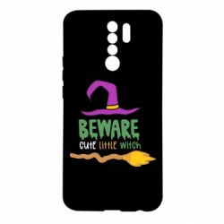 Чехол для Xiaomi Redmi 9 Beware cute little witch - PrintSalon