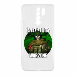 Чехол для Xiaomi Redmi 9 Call of duty Warzone ghost green background - PrintSalon