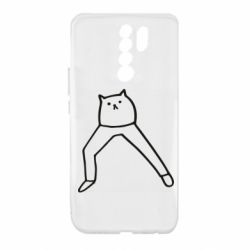Чехол для Xiaomi Redmi 9 Cat in pants - PrintSalon