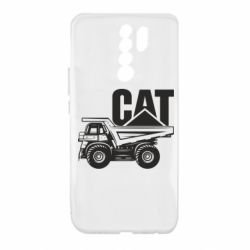 Чехол для Xiaomi Redmi 9 CAT logo and truck - PrintSalon