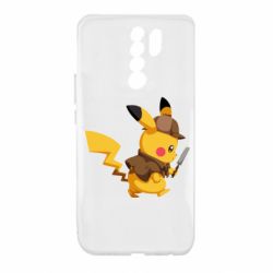 Чехол для Xiaomi Redmi 9 Cute Detective Pikachu - PrintSalon
