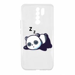Чехол для Xiaomi Redmi 9 Cute panda sleeping - PrintSalon