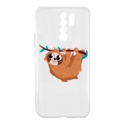 Чехол для Xiaomi Redmi 9 Cute sloth - PrintSalon