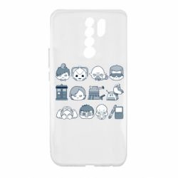 Чехол для Xiaomi Redmi 9 Doctor who icons - PrintSalon