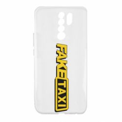 Чехол для Xiaomi Redmi 9 Fake taxi logo 2 - PrintSalon