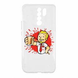 Чехол для Xiaomi Redmi 9 Fallout  boy blood - PrintSalon