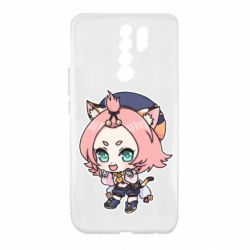 Чехол для Xiaomi Redmi 9 Genshin Impact chibi Diona - PrintSalon