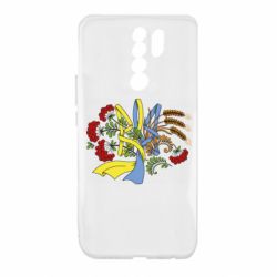 Чохол для Xiaomi Redmi 9 Герб колоски і калина - PrintSalon