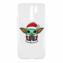 Чехол для Xiaomi Redmi 9 Grogu Santa Claus - PrintSalon